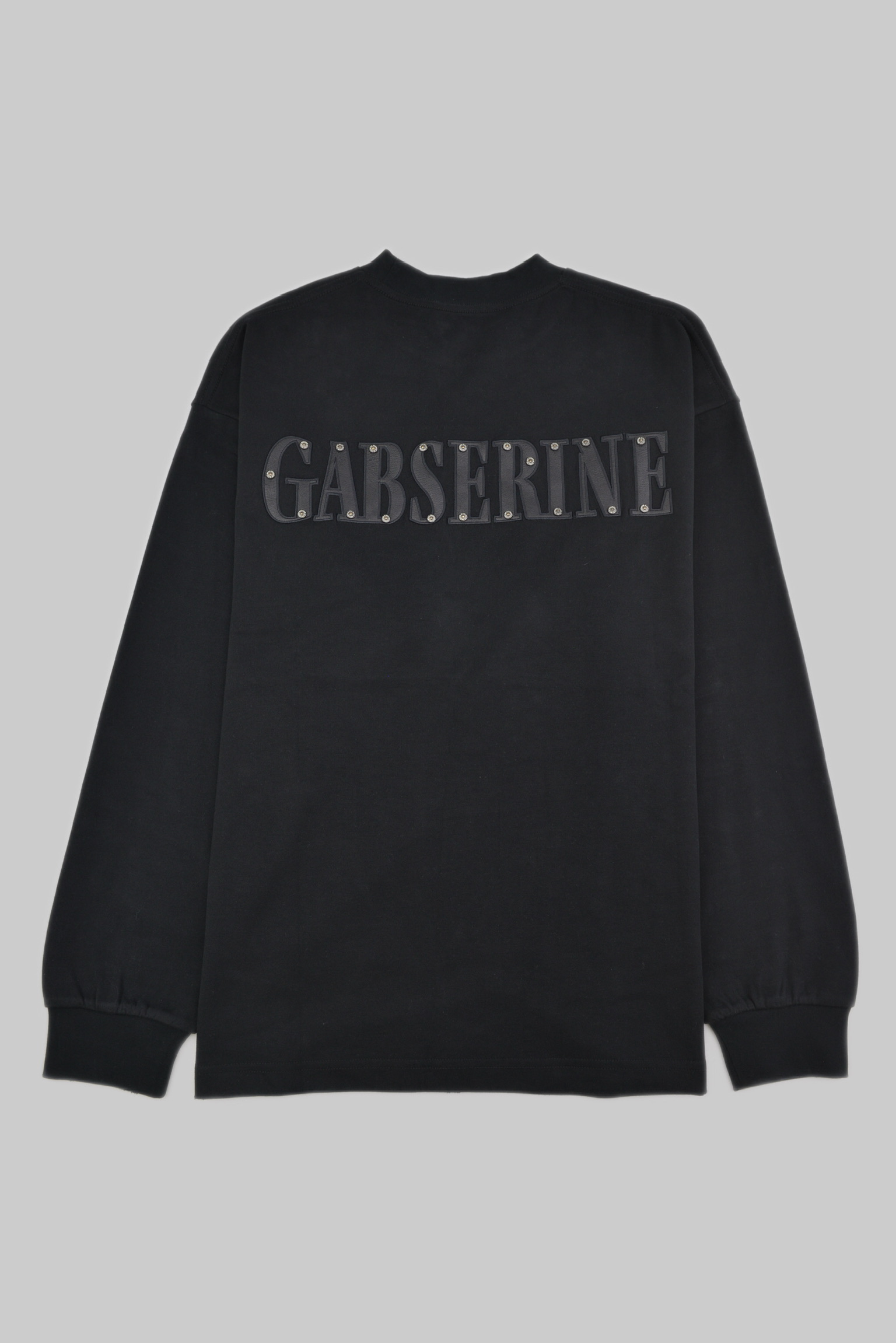 GABSERINE Studded Back Logo Long Sleeve Tee（ガブセリン スタッズロゴロングスリーブ）　ブラック サイズ: S