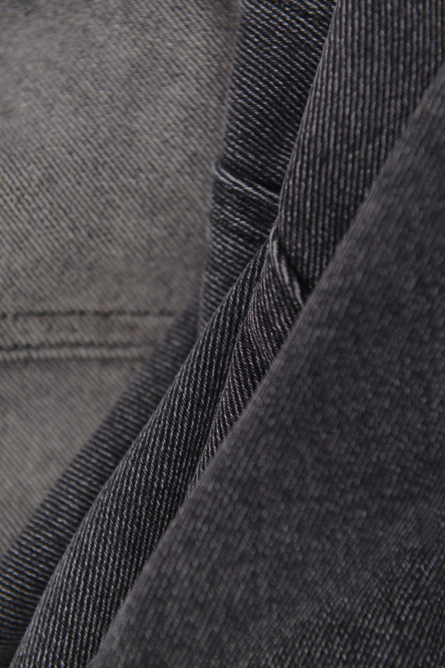 KURORO Vintage Wash Wide Cargo Denim / ヴィンテージウォッシュ ワイドカーゴデニム　グレー サイズ: S