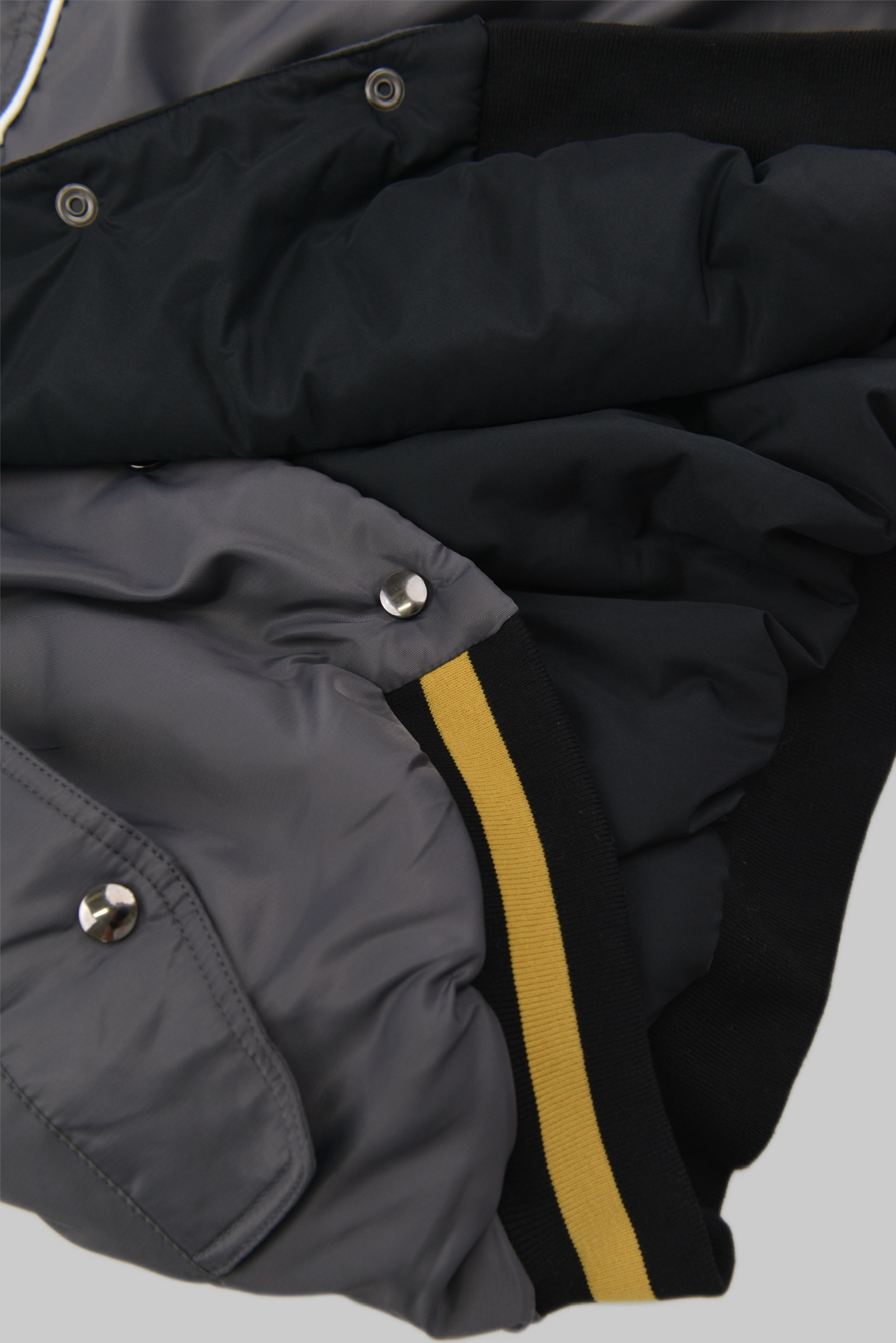 KURORO クロップドボリュームスタジャン KURORO Cropped Volume Stadium Jacket　グレー サイズ: M