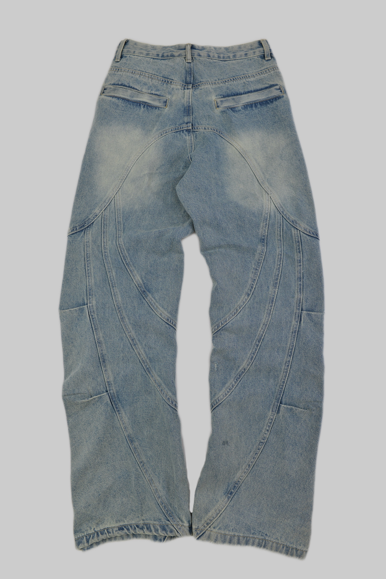 KURORO Vintage Wash Wide Cargo Denim / ヴィンテージウォッシュ ワイドカーゴデニム サイズ: S