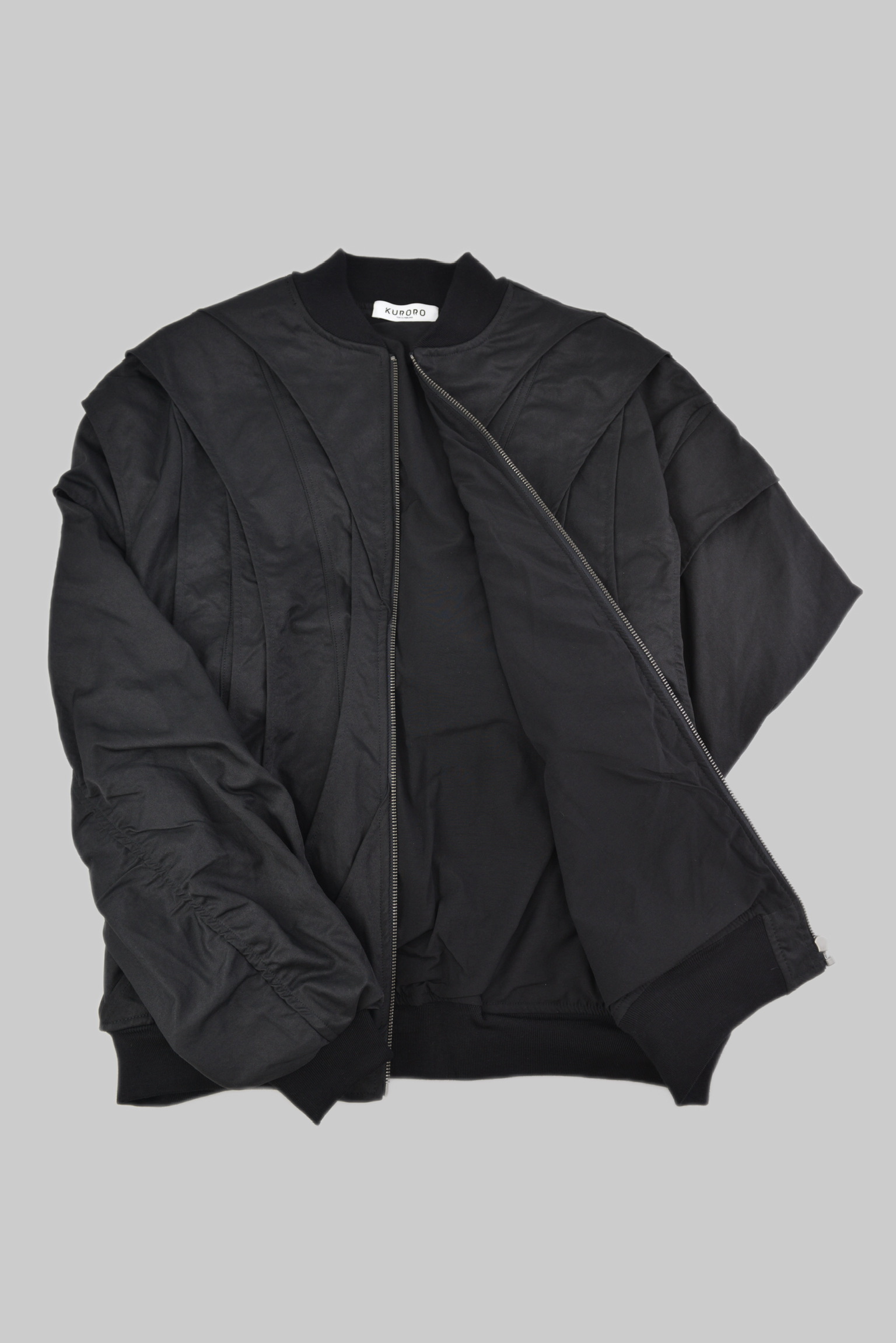 KURORO 3D Line Structure Bomber Jacket / 3Dラインストラクチャーボンバージャケット サイズ: S