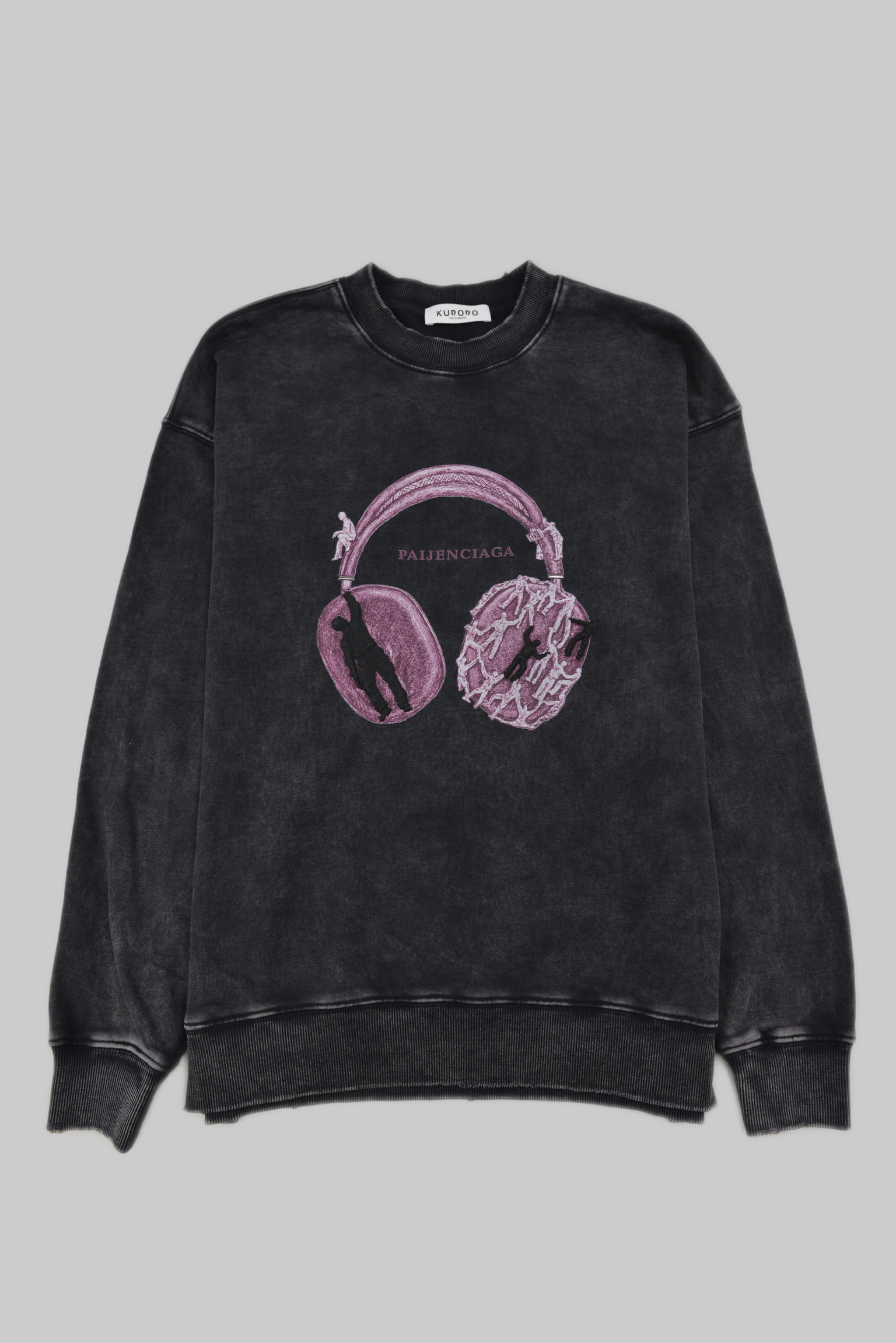 ヘッドフォン グラフィックスウェット ブラック