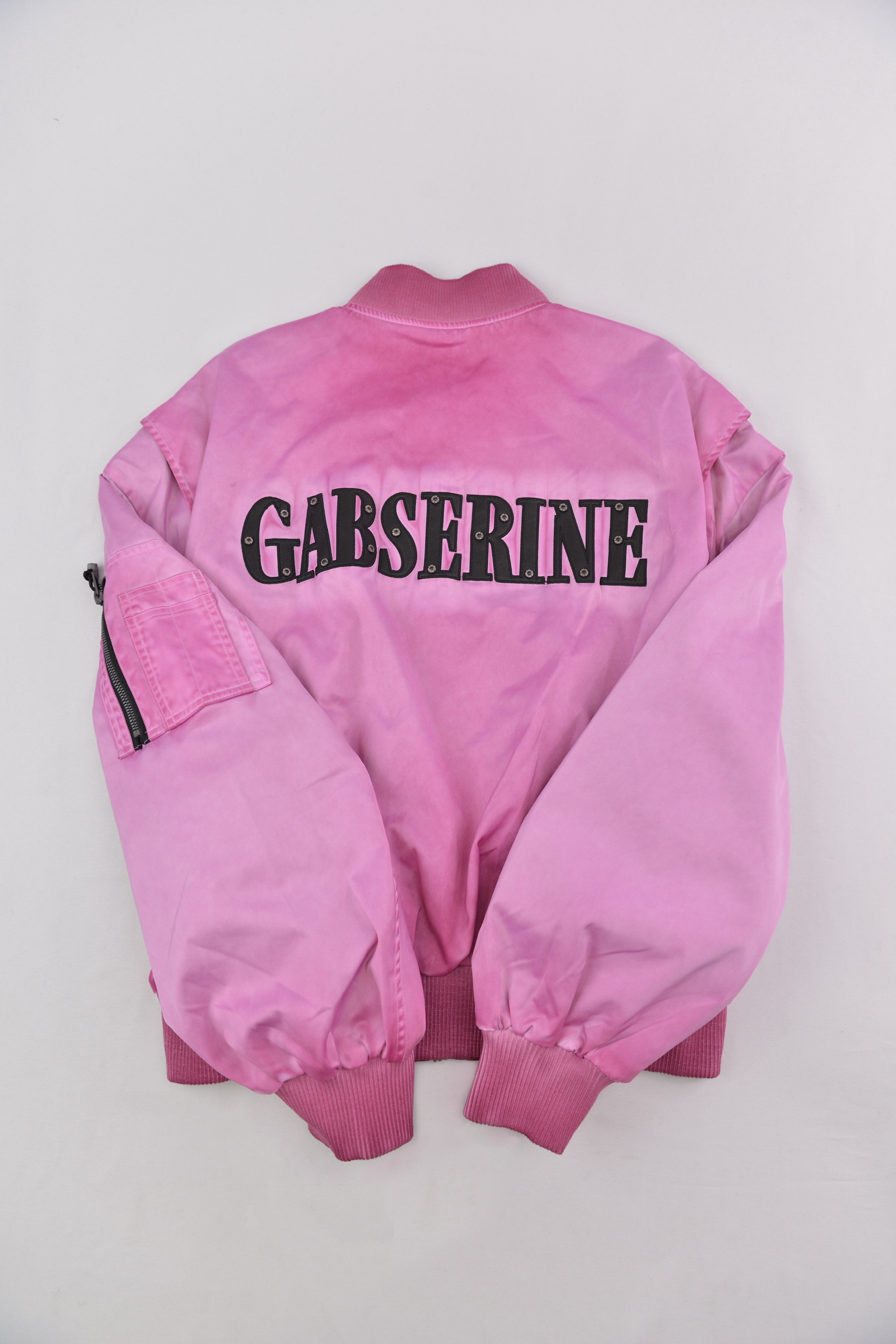 GABSERINE グラデーションピンク MA-1 Bomber Jacket サイズ: M