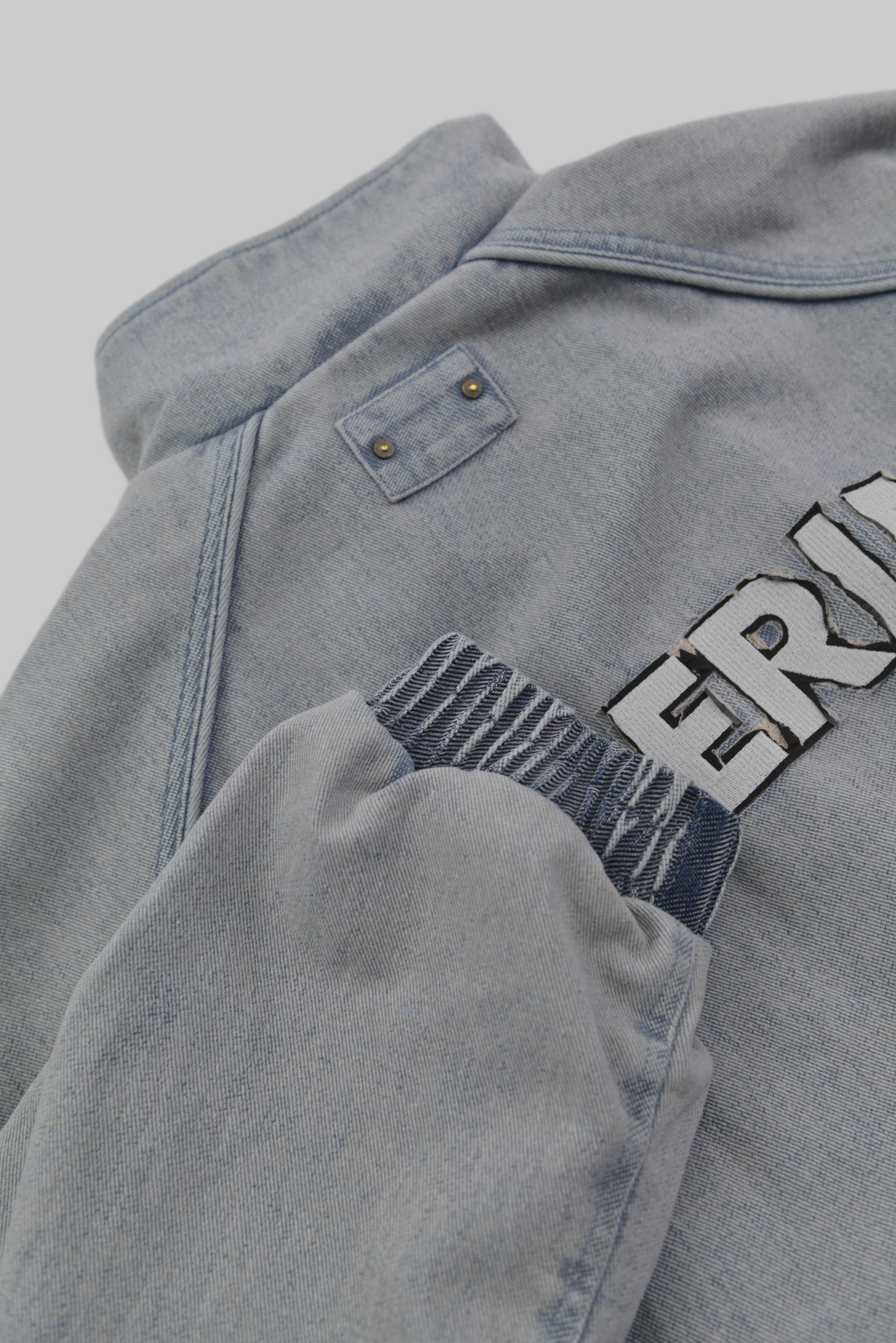 Padded Denim Track Jacket / Light Blue サイズ: M