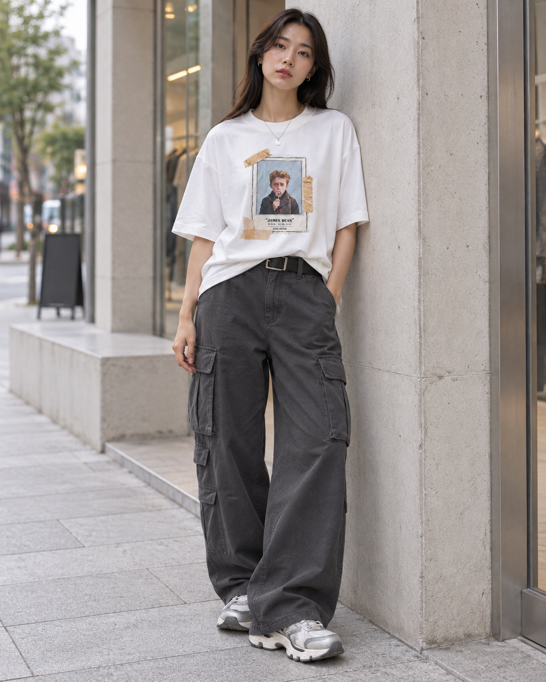 キャンディポートレートTシャツ　ホワイト サイズ: S