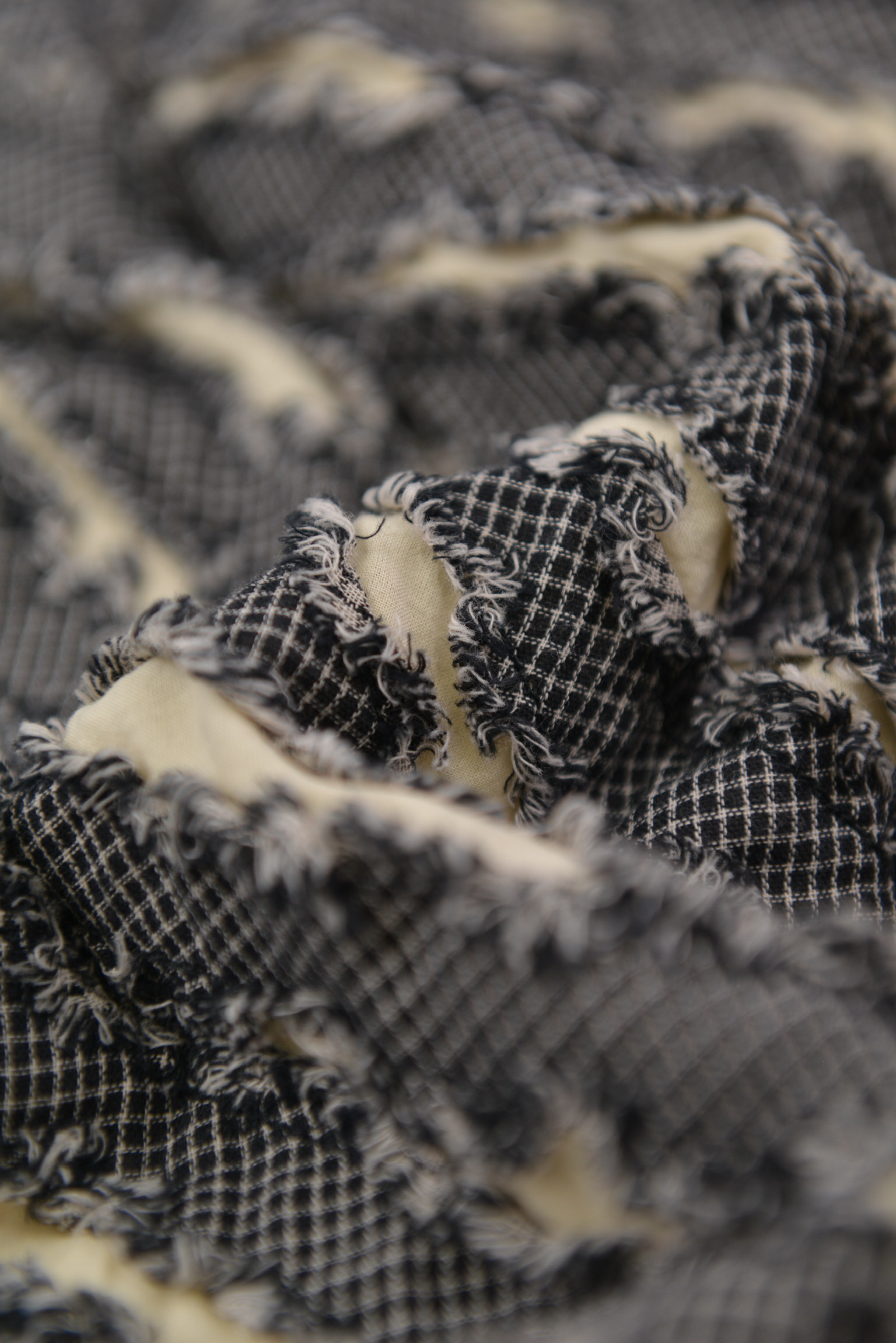 KURORO チェックコンビネーションパフジャケット サイズ: XL