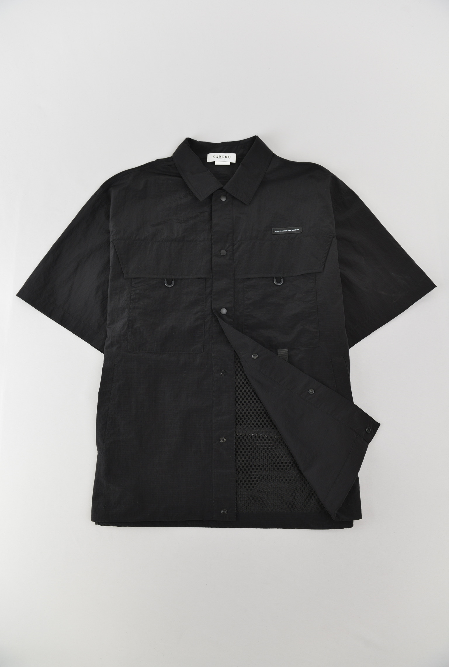 テクニカルシャツ　ブラック