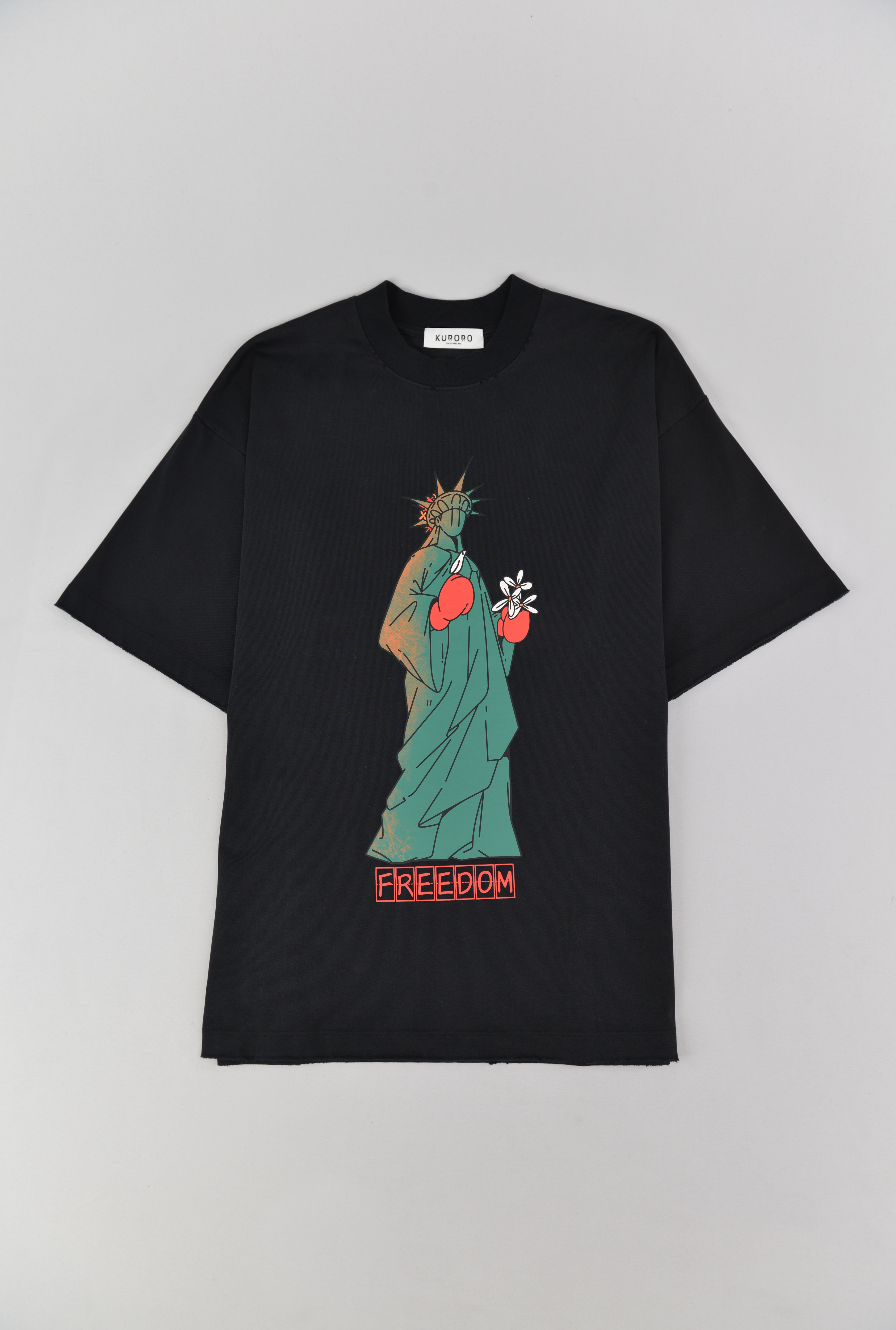 FREEDOM リバティグラフィックTシャツ　ブラック