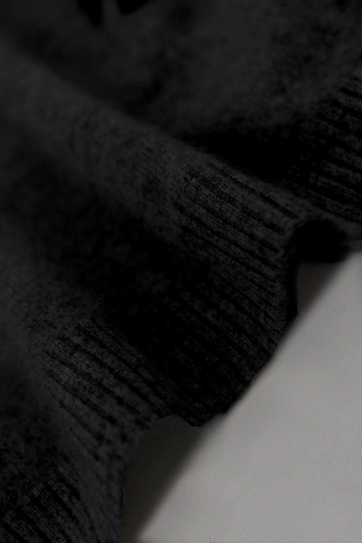 KURORO Fluffy Panda Knit Sweater / フラッフィーパンダニットセーター　チャコールグレー