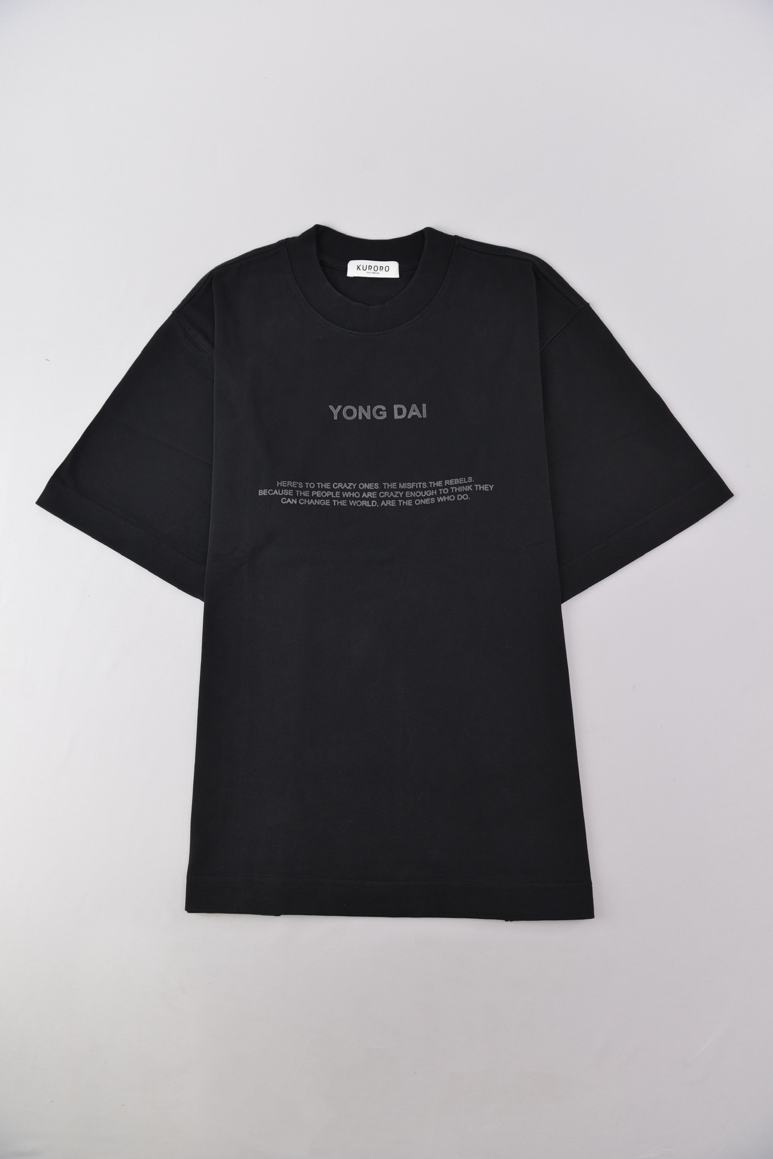 BAD IDEA バックプリント Tシャツ – ブラック