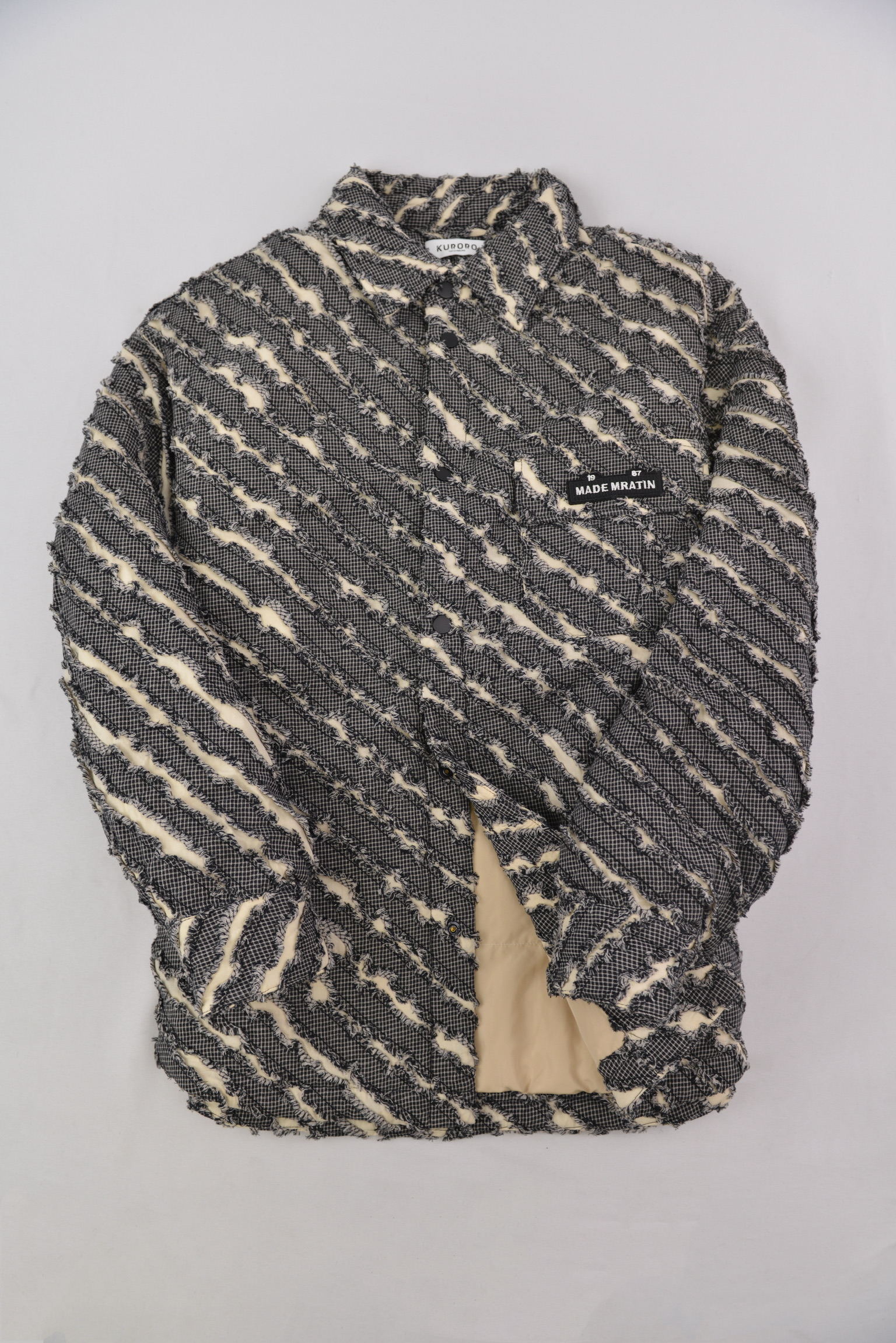 KURORO チェックコンビネーションパフジャケット サイズ: XL