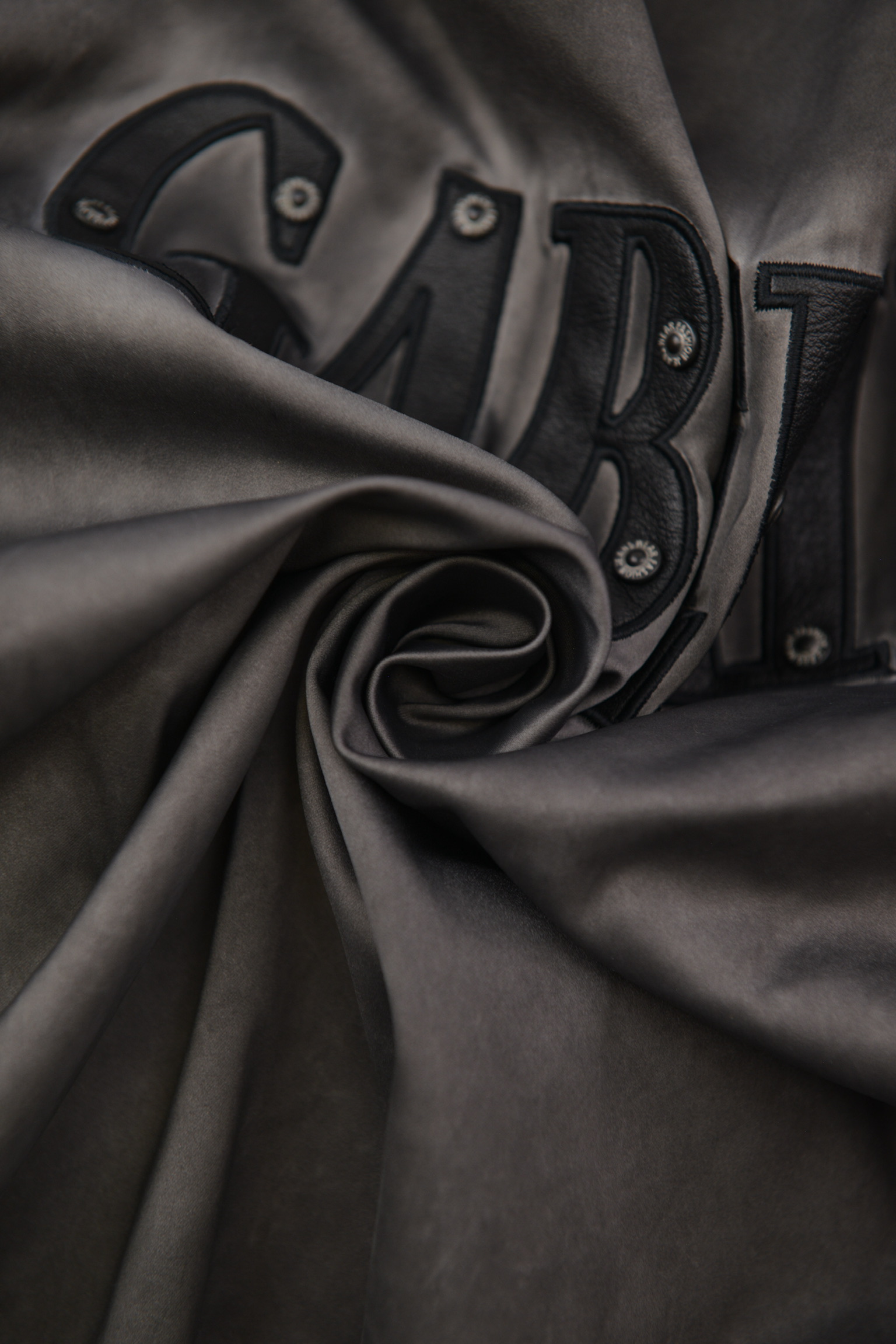 GABSERINE グラデーショングレーMA-1 Bomber Jacket サイズ: M