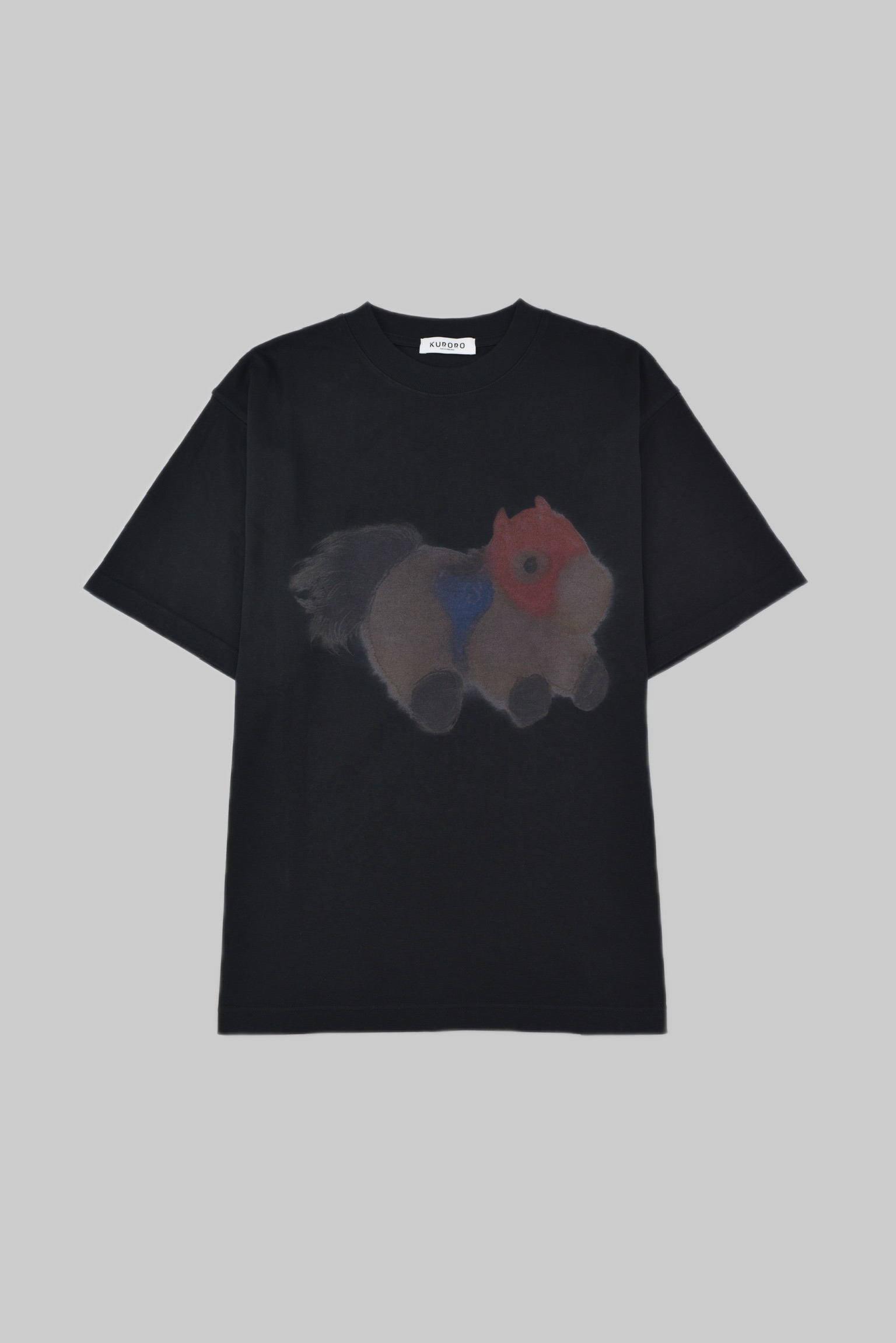ヴィンテージホースアートTシャツ　Black サイズ: M