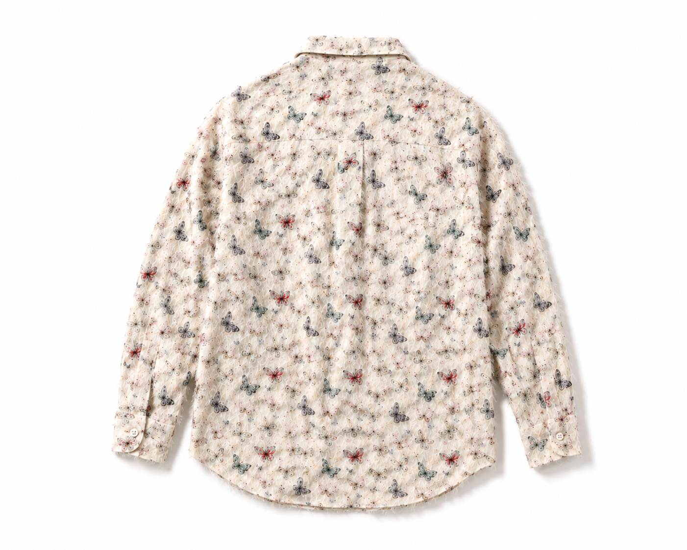KURORO Butterfly Shaggy Shirt  バタフライ シャギー シャツ サイズ: M