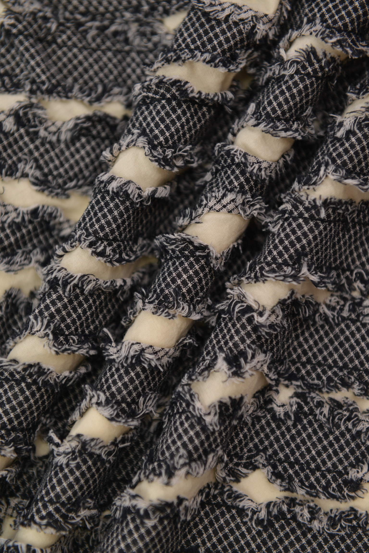 KURORO チェックコンビネーションパフジャケット サイズ: XL