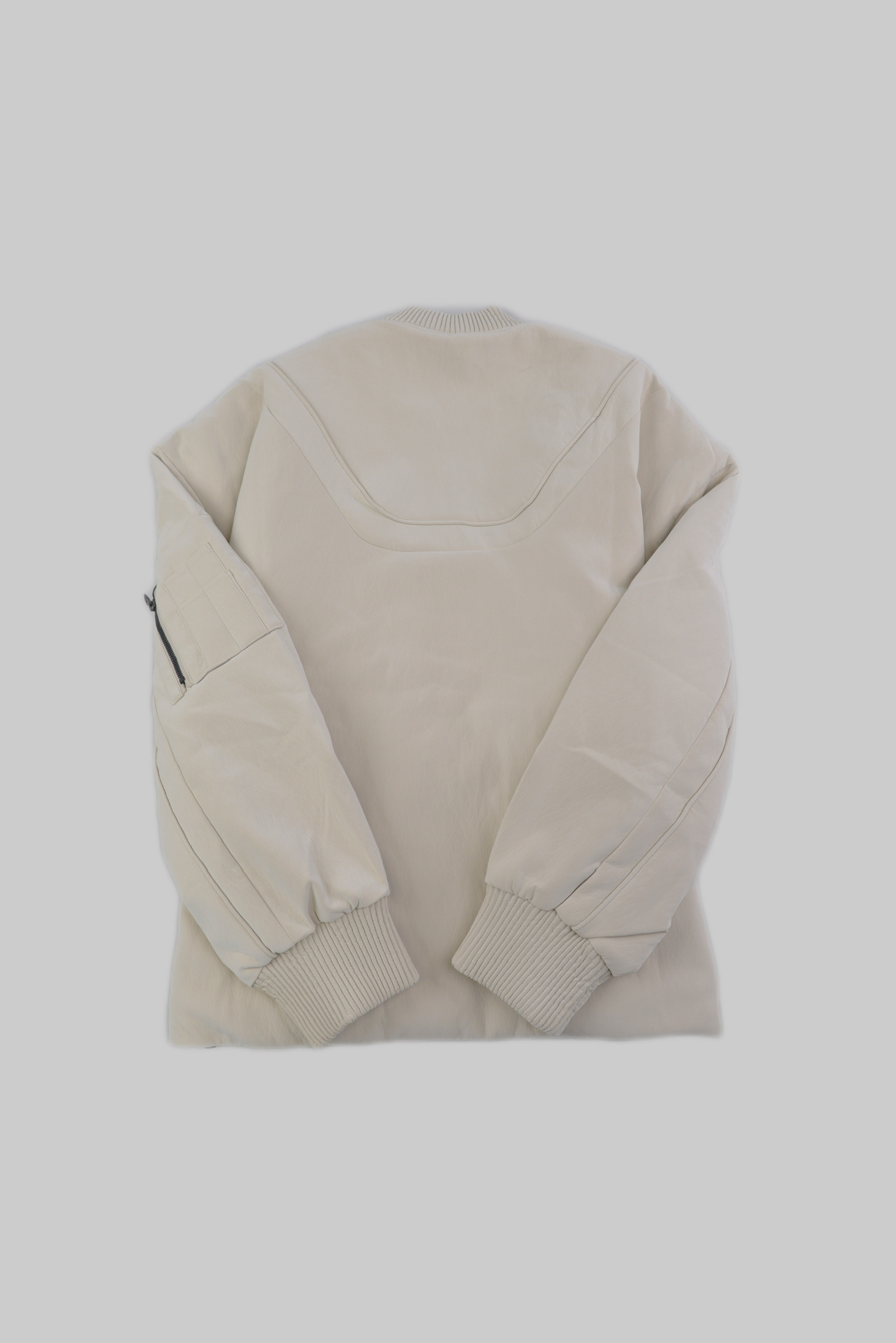  Soft PU Padded Flight Jacket サイズ: M