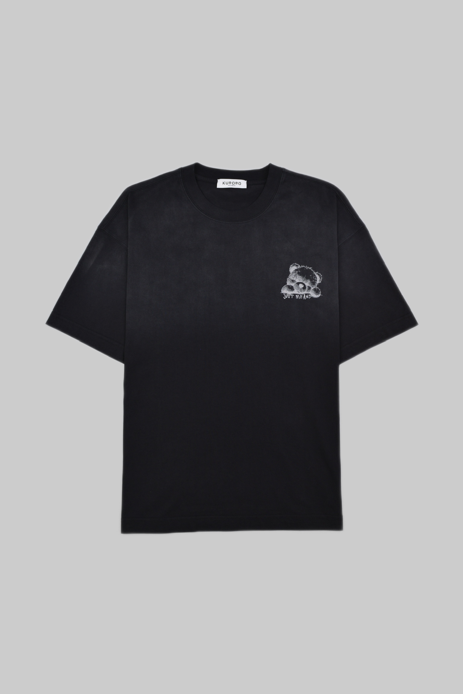 “JUST ME AND THE WORLD” ベアーTシャツ 　    Vintage Black