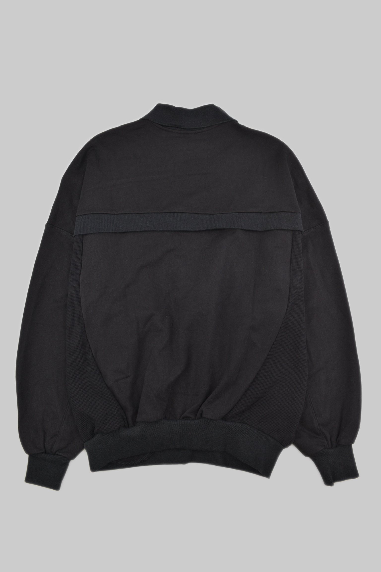 KURORO Layered Collar Sweat Pullover（レイヤードカラースウェットプルオーバー）ブラック サイズ: S