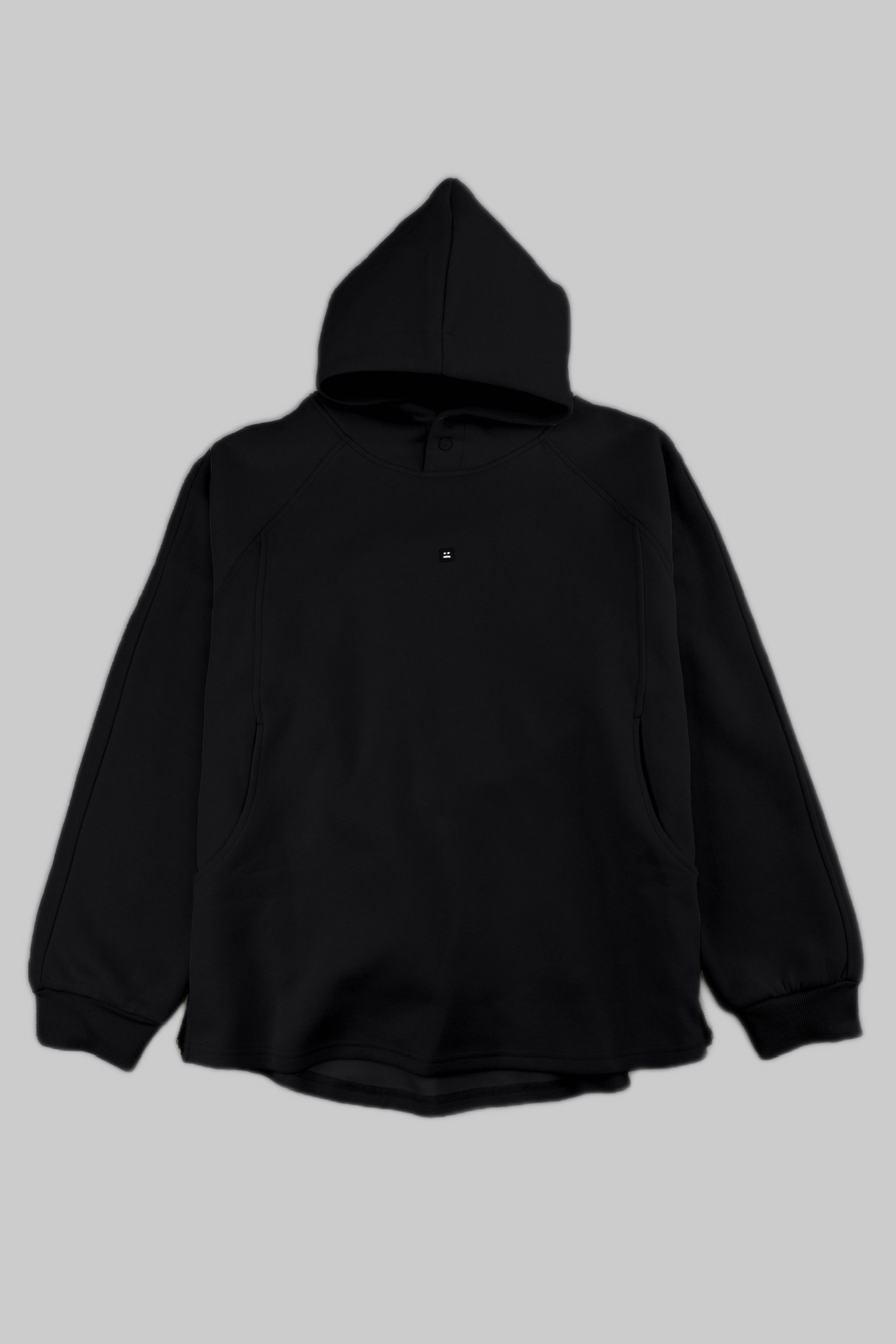 KURORO Minimal Logo Pullover Hoodie / ミニマルロゴ プルオーバーフーディ　ブラック サイズ: XL