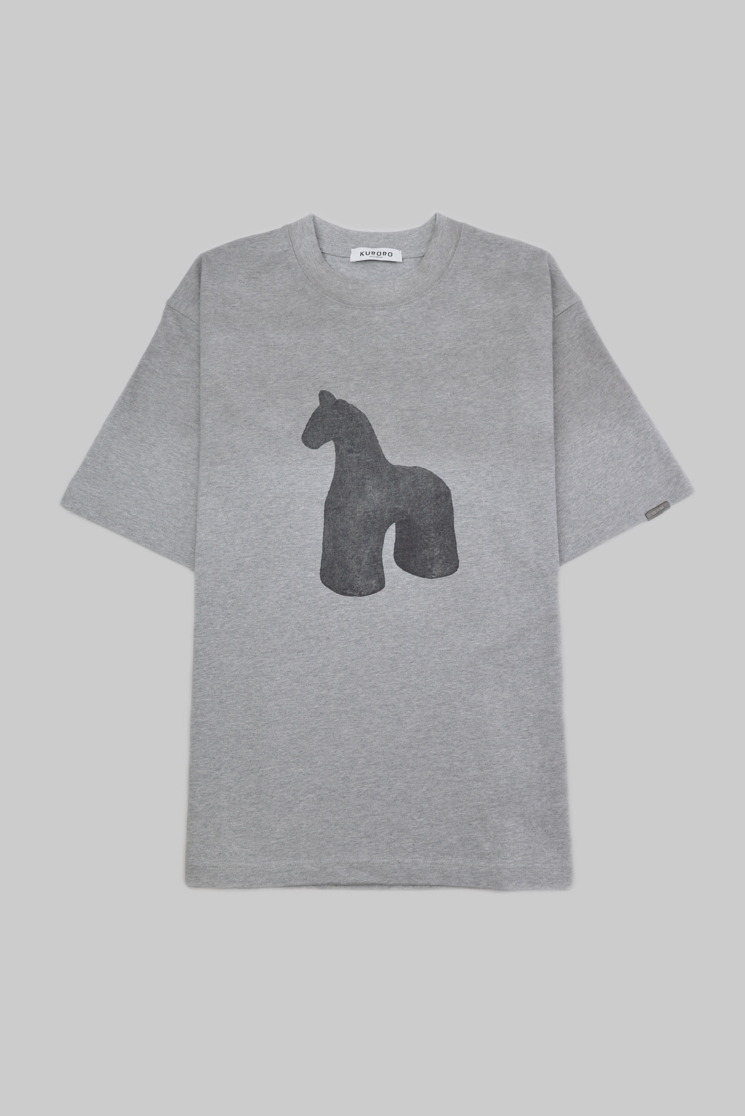 フェードホースアートTシャツ 　Ash Gray（アッシュグレー）