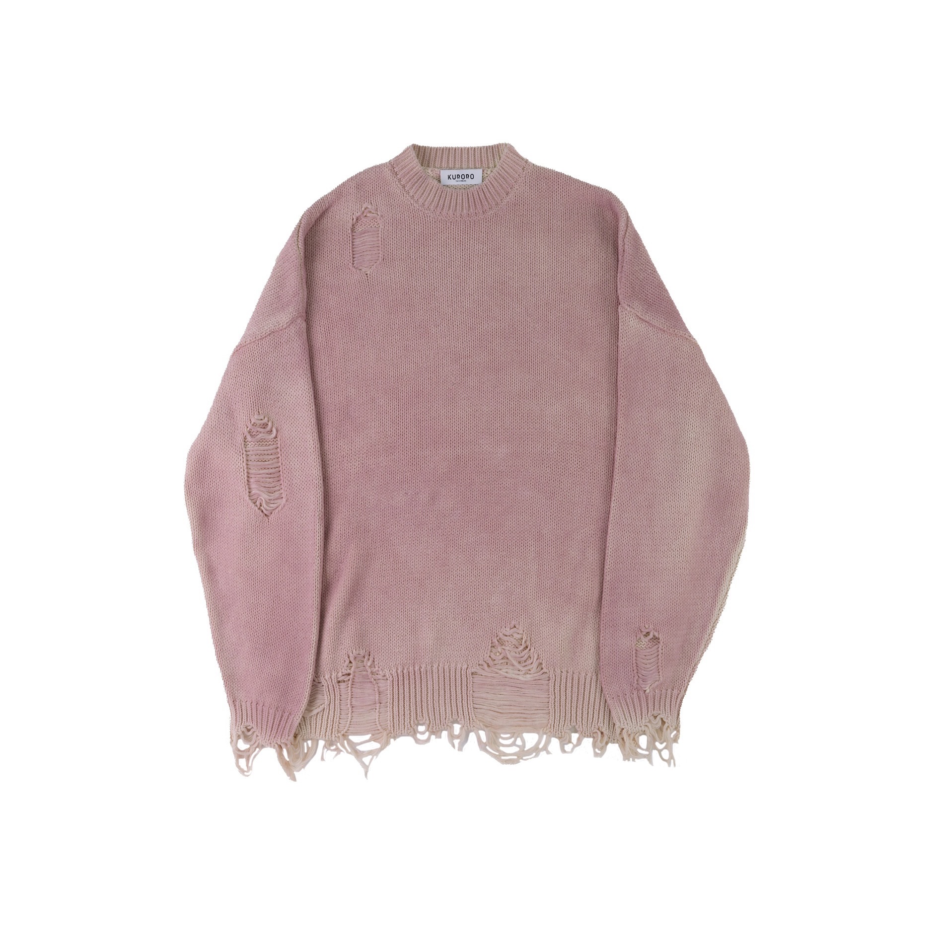 フリンジニット　ピンク