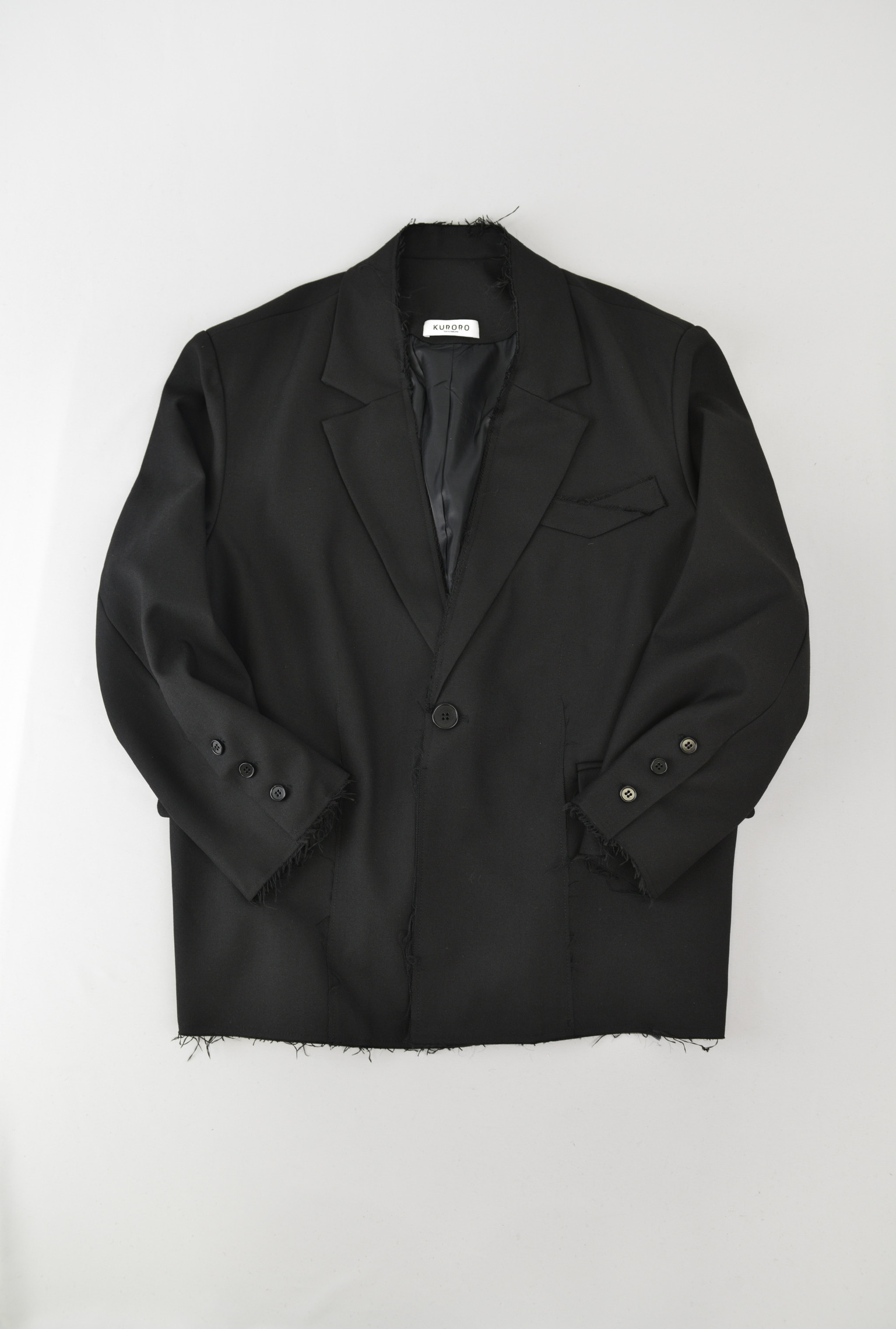 カットオフジャケット　ブラック