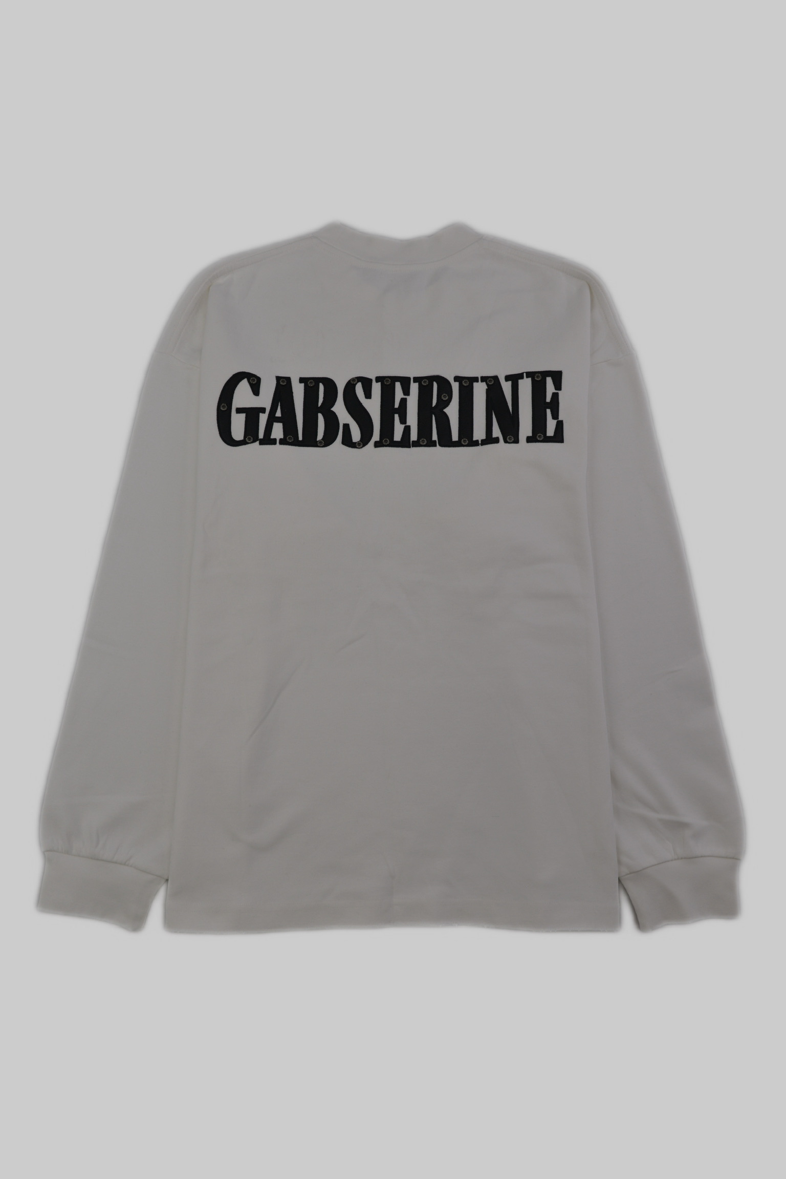 GABSERINE Studded Back Logo Long Sleeve Tee（ガブセリン スタッズロゴロングスリーブ）　ホワイト サイズ: S