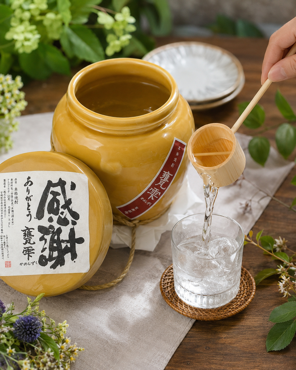 甕雫1800ml感謝ラベル