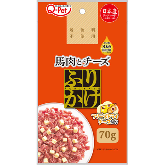 1684 Q-Petふりかけ 馬肉とチーズ70g [021105]