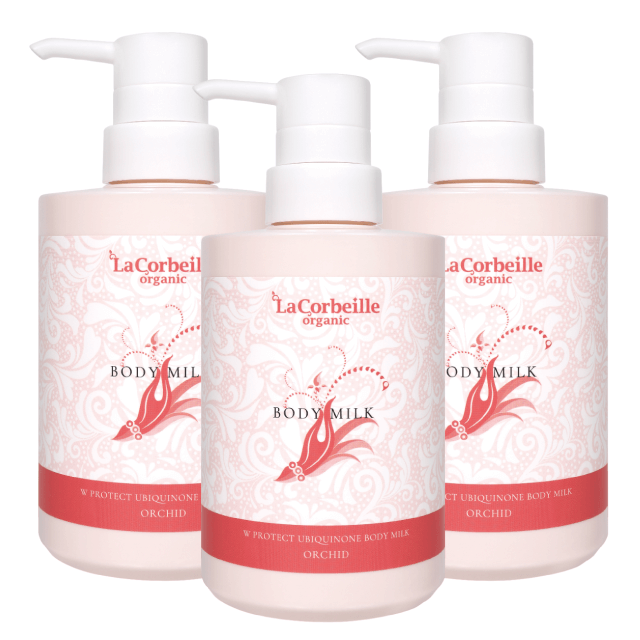 【3個セット】Wプロテクト ユビキノン ボディミルク（オーキッドの香り）