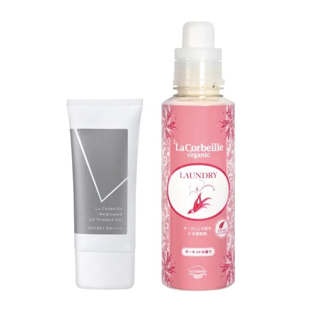 肌想いデイリーケアセット （柔軟剤本体600ml＋薬用UVジェル50g：各1）