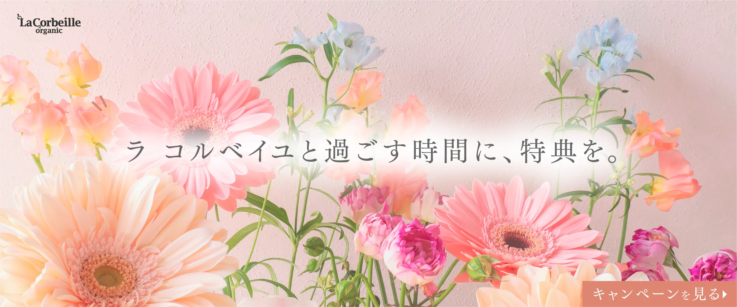 ラコルベイユと過ごす時間に特典を