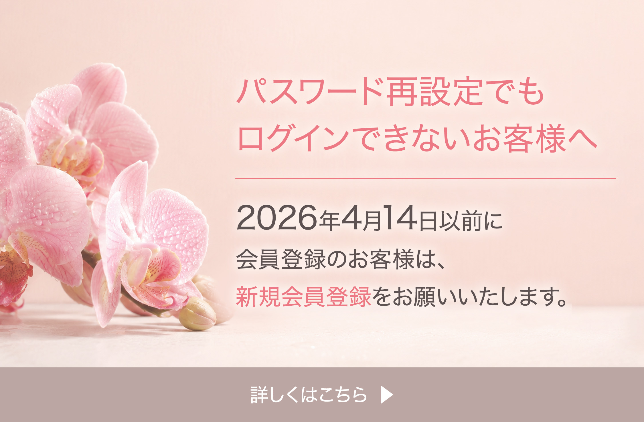 パスワード再設定