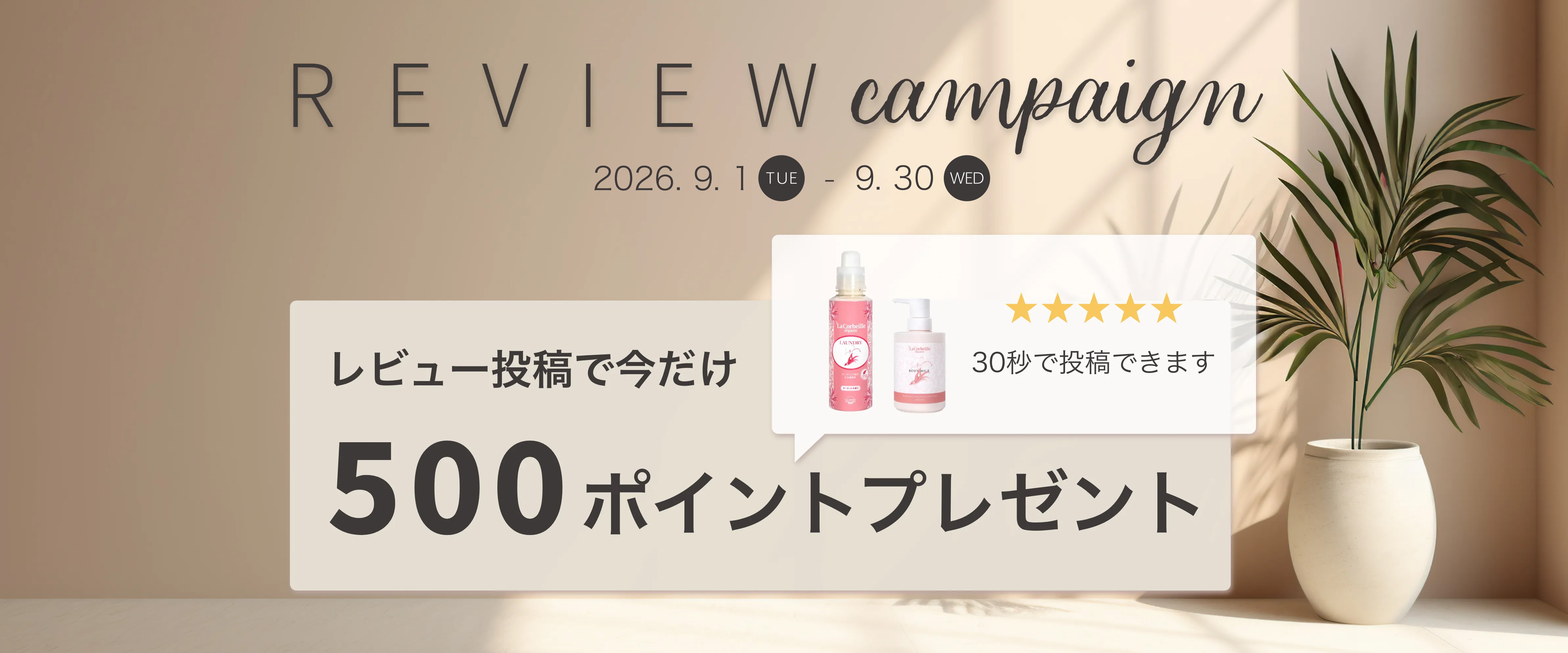 レビューキャンペーン