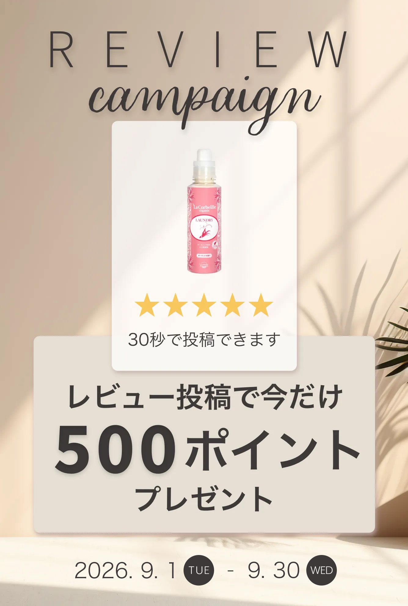 レビューキャンペーン