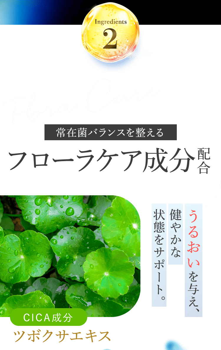 フローラケア成分配合