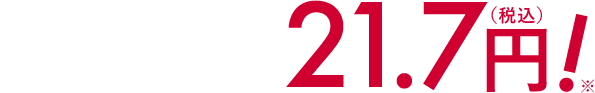 一粒あたり21.7円！（税込