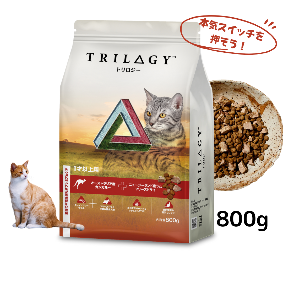 【本気スイッチキャンペーン】<br>カンガルー＋ラムフリーズドライ <br>1才以上用 800g