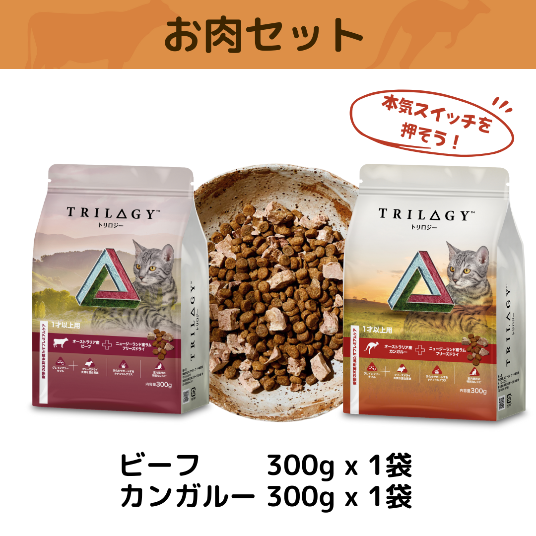 【本気スイッチキャンペーン】お肉セット<br>ビーフ300g＋カンガルー300g