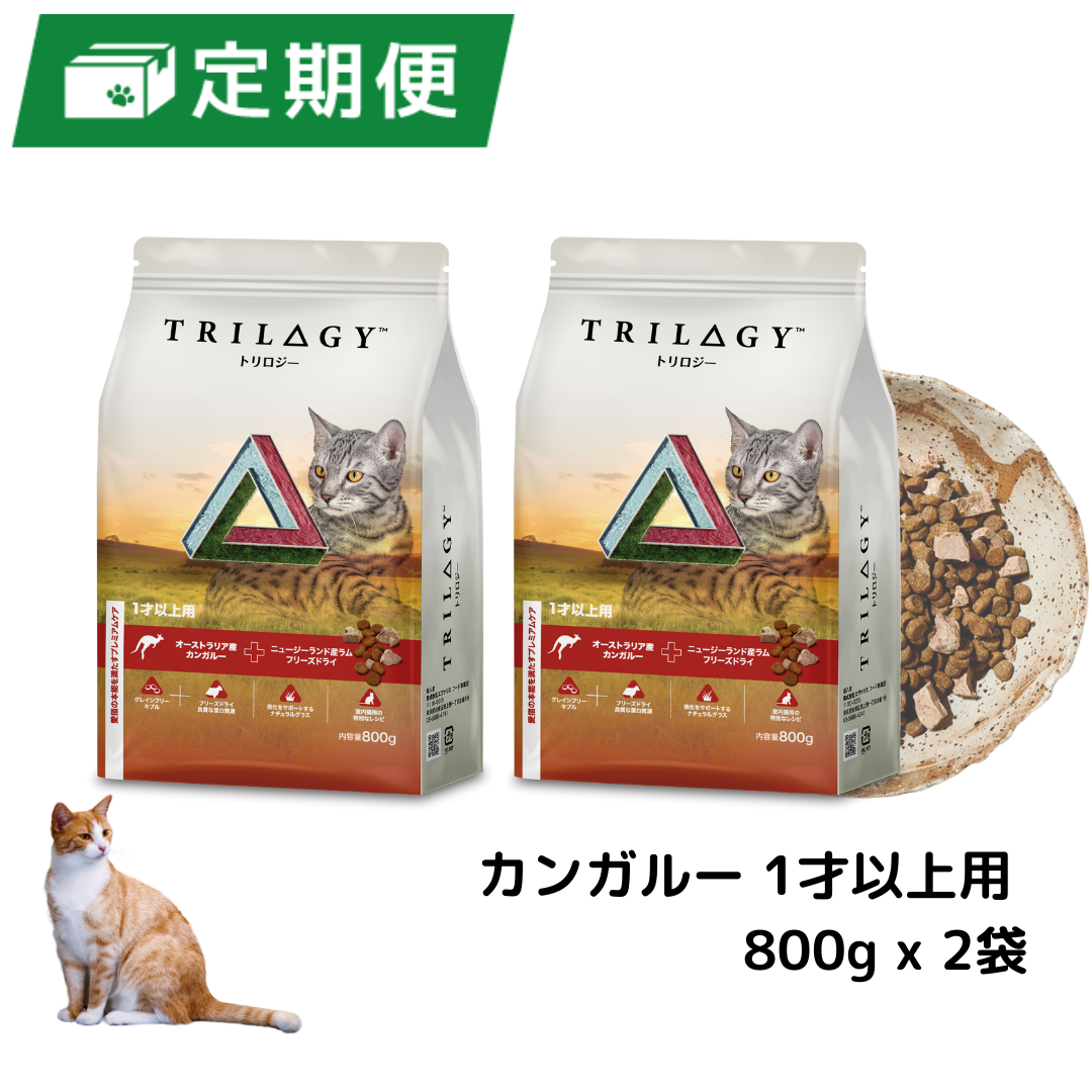 【定期便】カンガルー+ラムフリーズドライ 1才以上用 800g x 2個