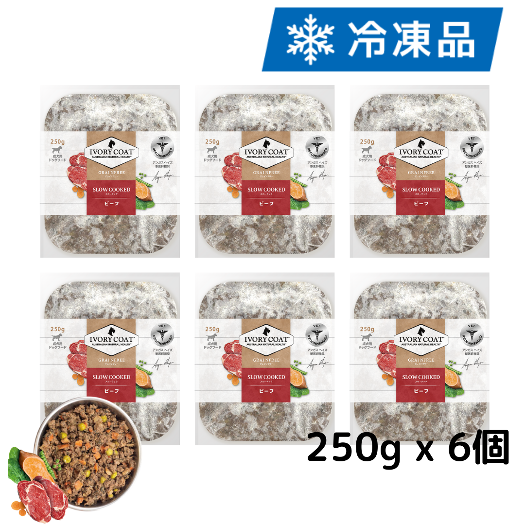 犬用スロークック ビーフ 250g x 6個（冷凍品）
