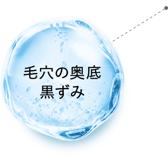 毛穴の奥底黒ずみ