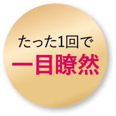 たった1回で一目瞭然