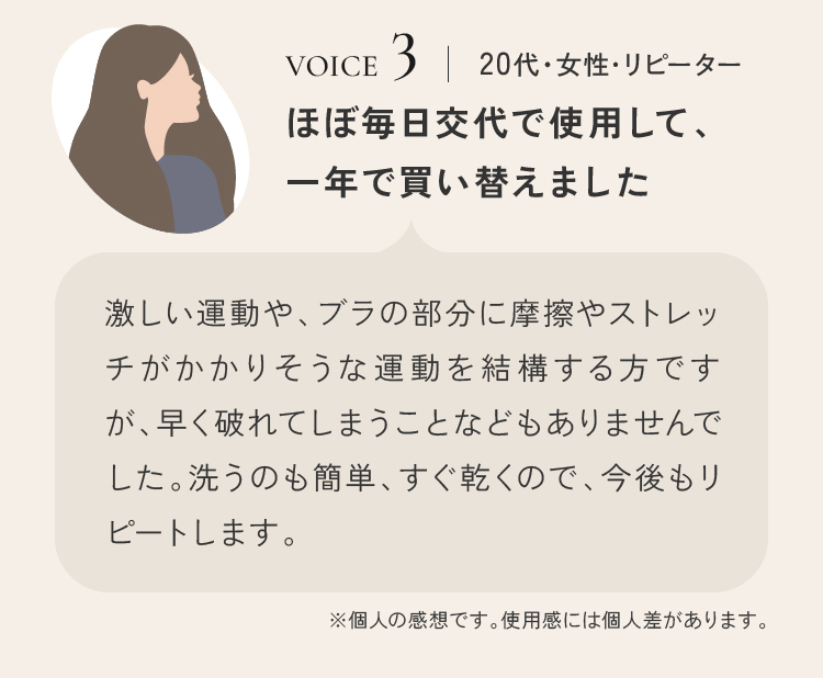 ほぼ毎日交代で使用して、一年で買い替えました