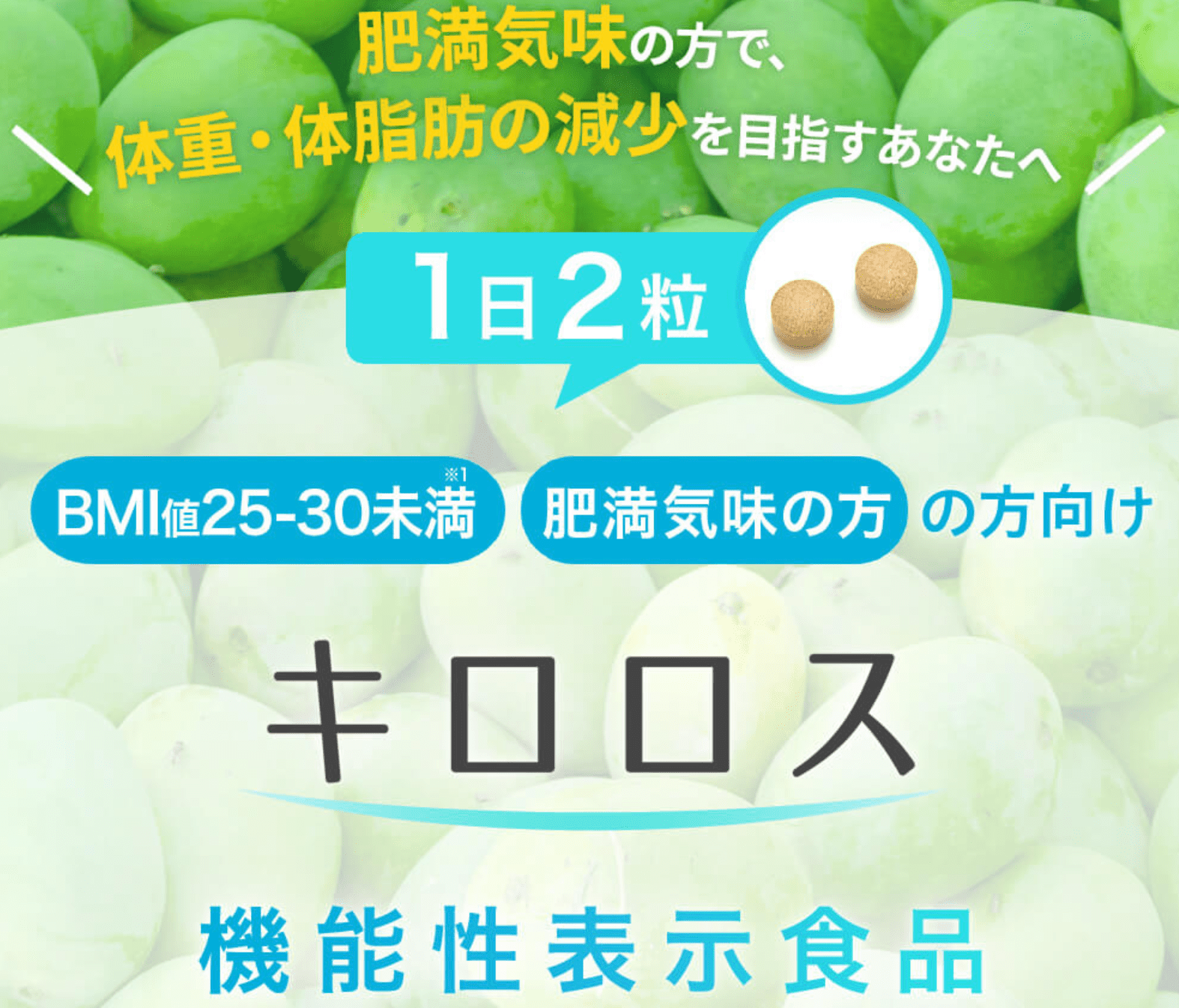 キロロス 60粒 喜ばしかっ × 5袋 ダイエット サプリ