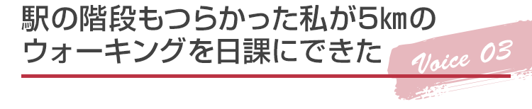 駅の階段もつらかった私が5㎞のウォーキングを日課にできた