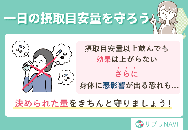 1日の摂取目安量を守ろう