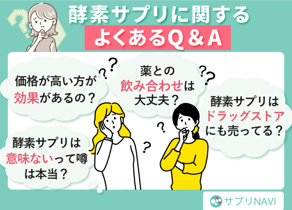 酵素サプリに関するよくあるQ&A