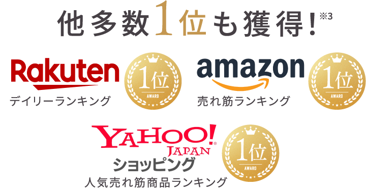 他多数1位も獲得!