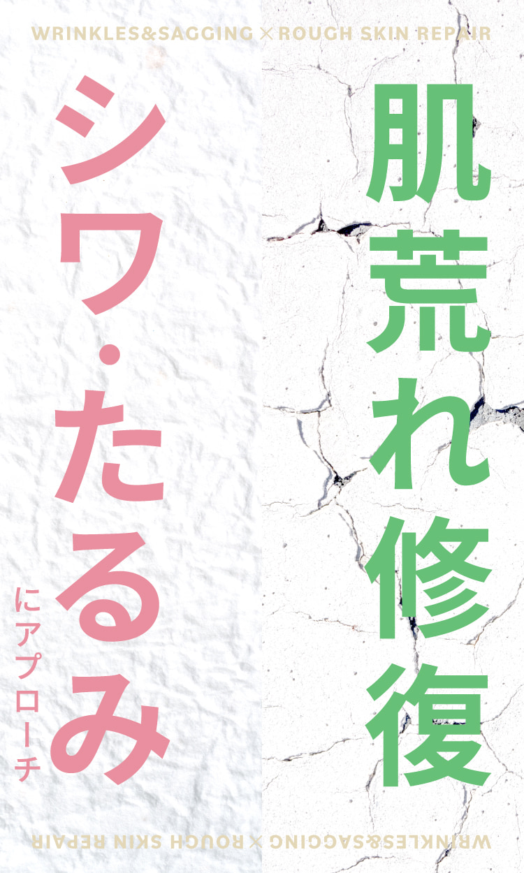 肌荒れ修復 シワ・たるみにアプローチ